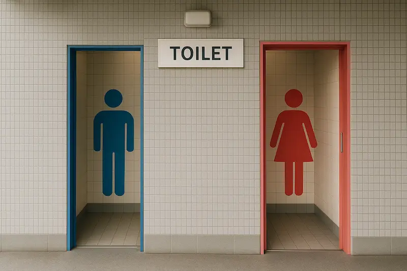 公衆トイレ色の事例