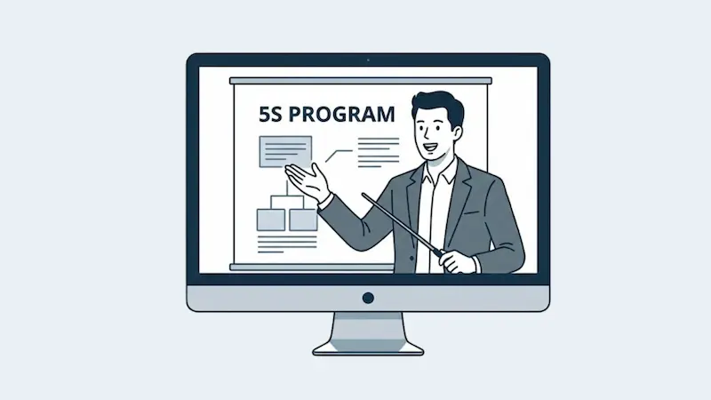 社員主導のボトムアップで進める 5S活動オンラインスクール